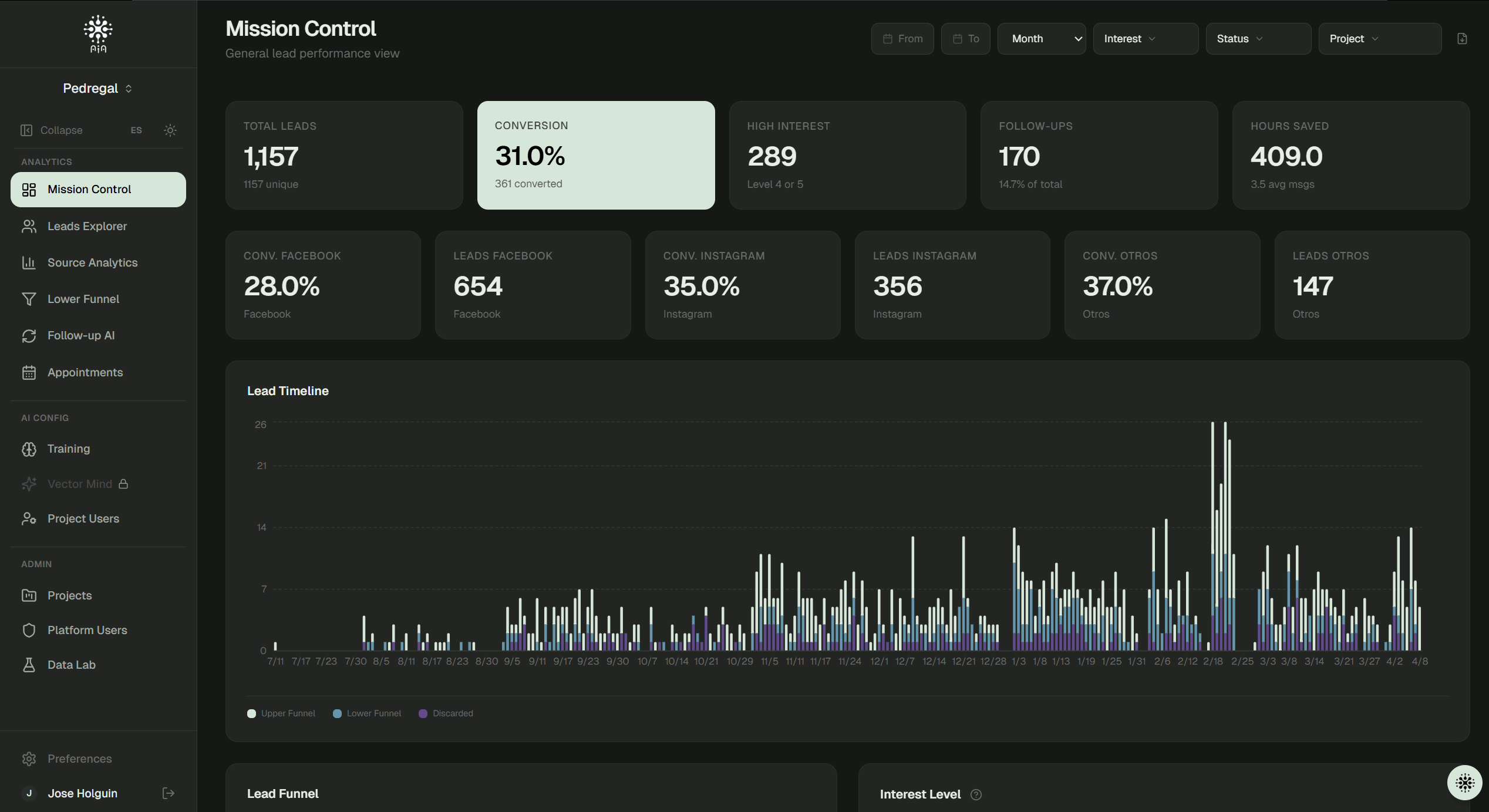 AIA Dashboard — Mission Control